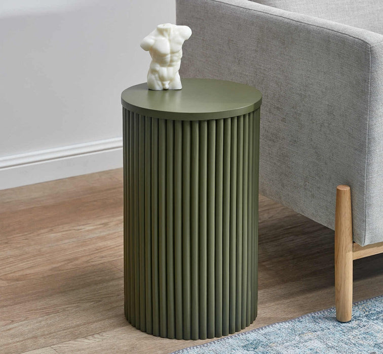 Mariposa Bohem Ahşap Yan Sehpa