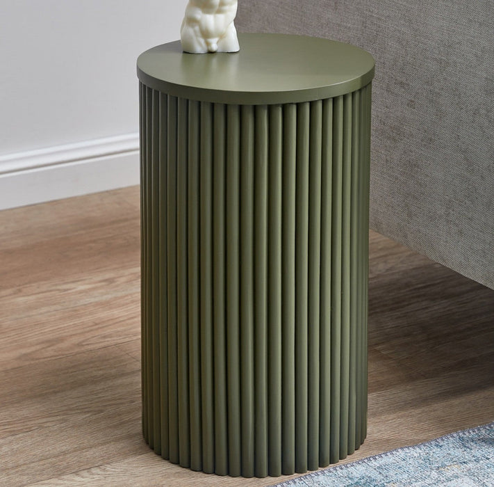 Mariposa Bohem Ahşap Yan Sehpa