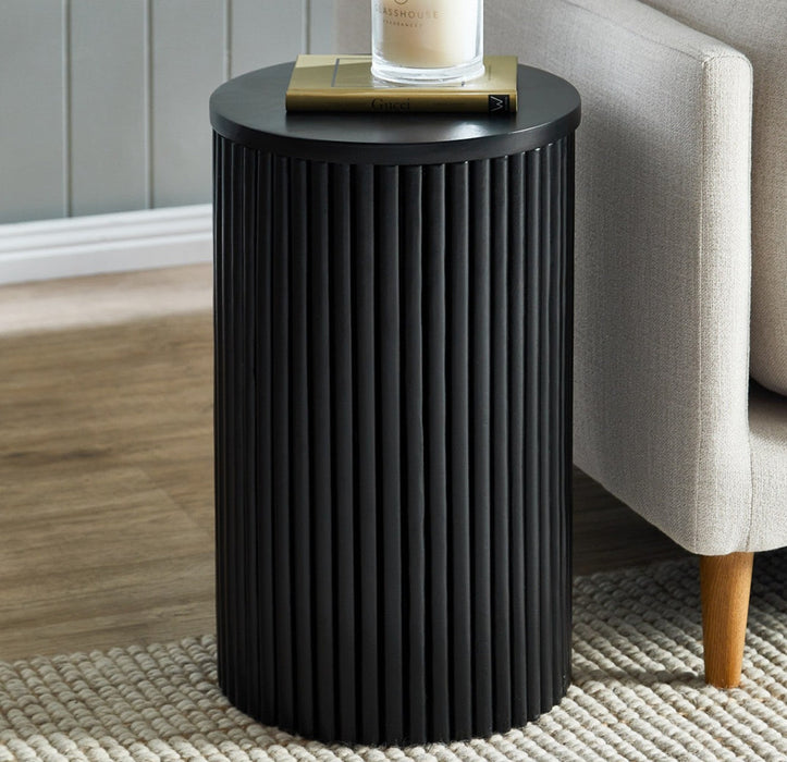 Mariposa Bohem Ahşap Yan Sehpa