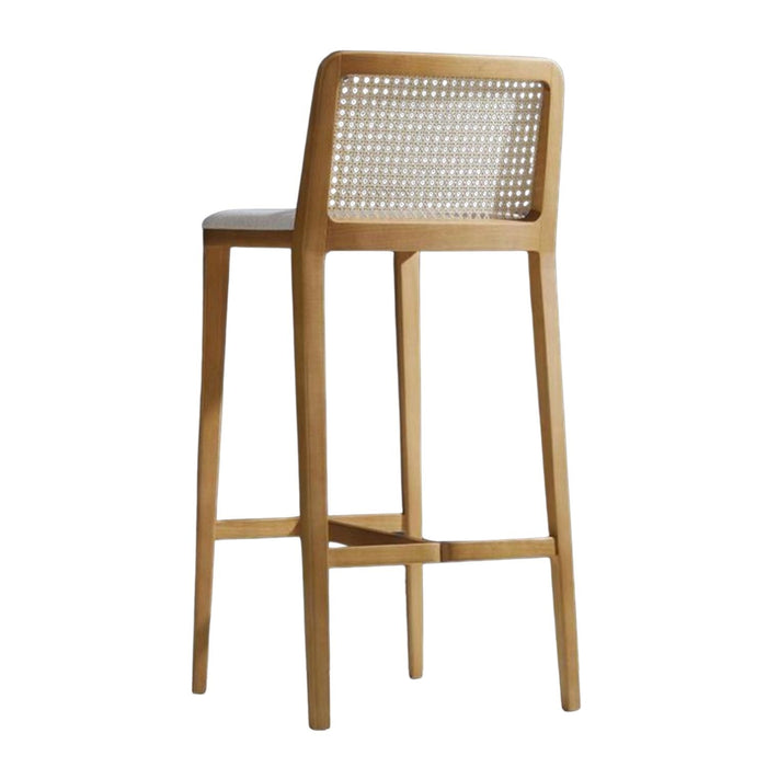 Martha Hazeranlı Ahşap Bar Sandalyesi