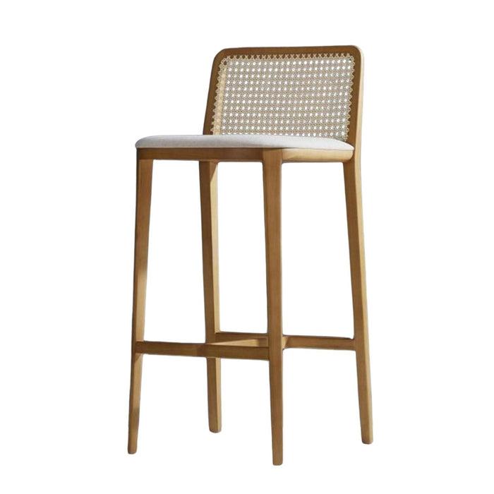 Martha Hazeranlı Ahşap Bar Sandalyesi