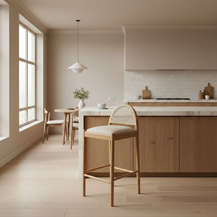 Merlin Hazeranlı İskandinav Bar Sandalyesi