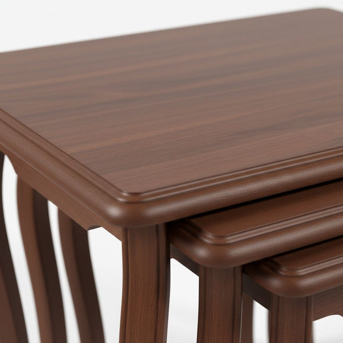 Milano 4'lü Ahşap Zigon Sehpa