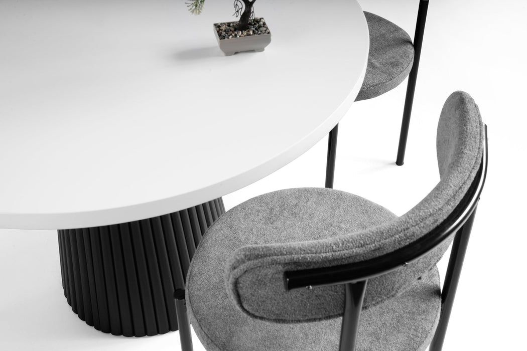 Milas Natural Ahşap Bohem Yemek Masası 100x100