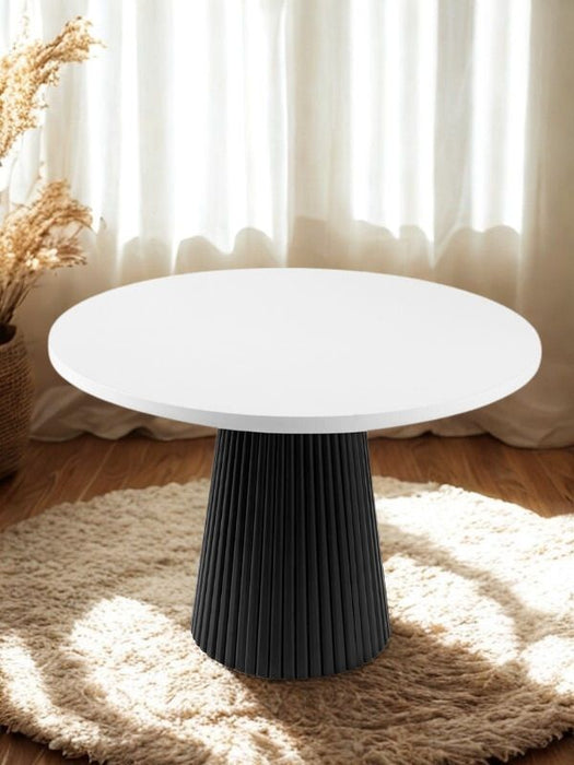 Milas Natural Ahşap Bohem Yemek Masası 90x90