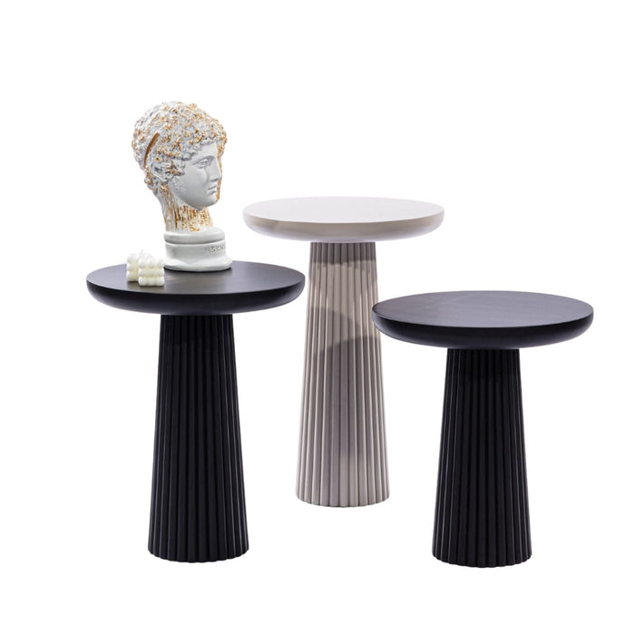 Mira Bohem 3'lü Ahşap Zigon Sehpa