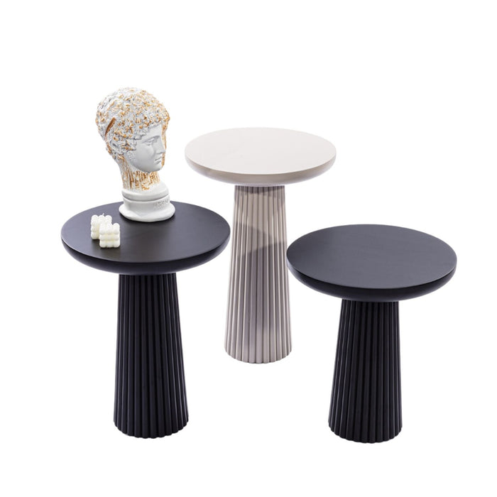 Mira Bohem 3'lü Ahşap Zigon Sehpa