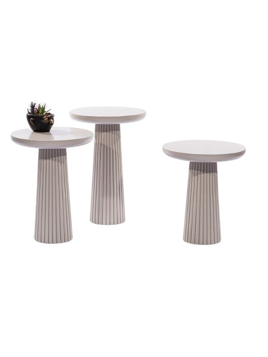 Mira Bohem Üçlü Ahşap Zigon Sehpa