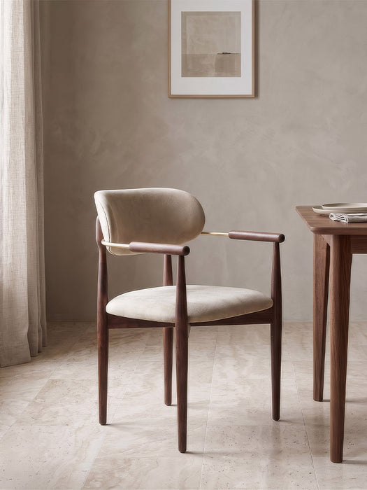 Monarch Luxury Gold Kolçaklı Ahşap Sandalye