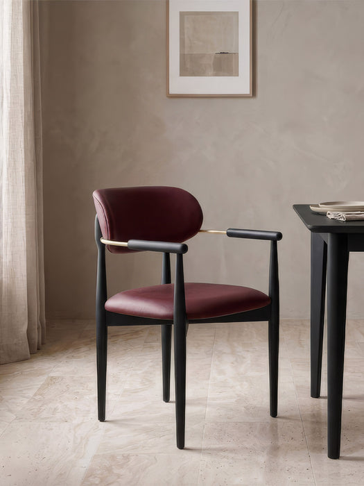 Monarch Luxury Gold Kolçaklı Ahşap Sandalye