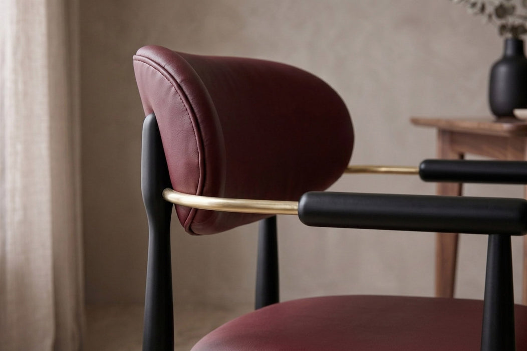 Monarch Luxury Gold Kolçaklı Ahşap Sandalye