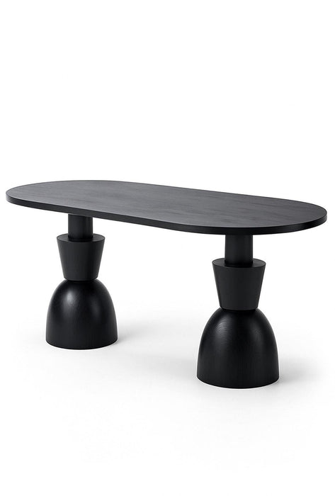 Monera Oval Ahşap Yemek Masası 90x170