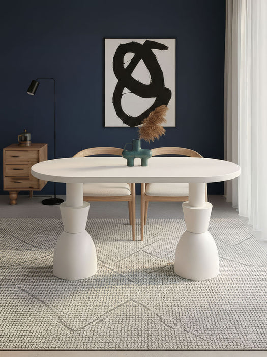 Monera Oval Ahşap Yemek Masası 90x170
