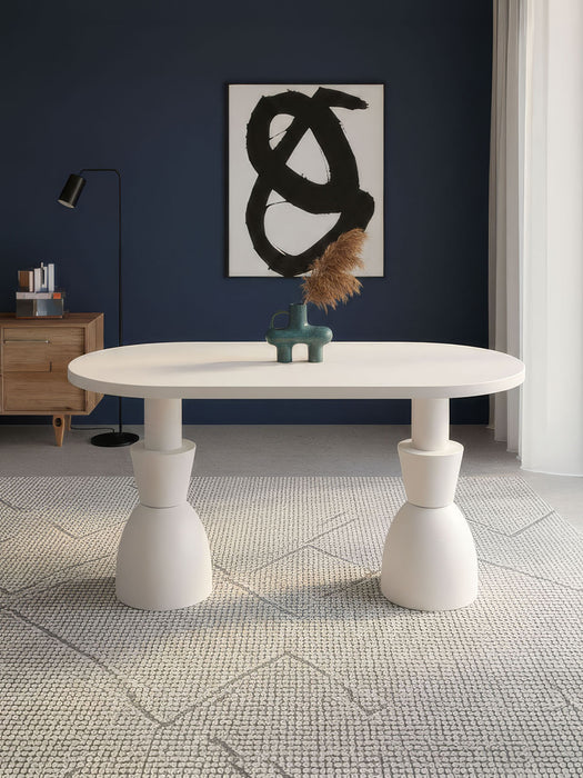 Monera Oval Ahşap Yemek Masası 90x170