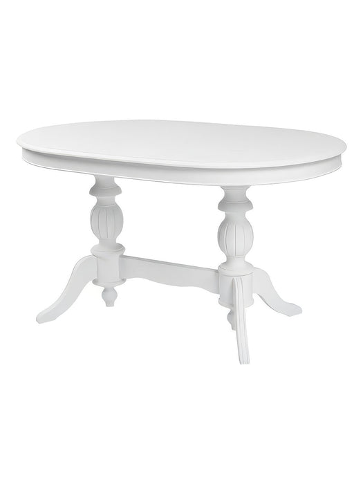 Montclair Çift Baba Ayaklı Masif Ahşap Oval Yemek Masası 100x170