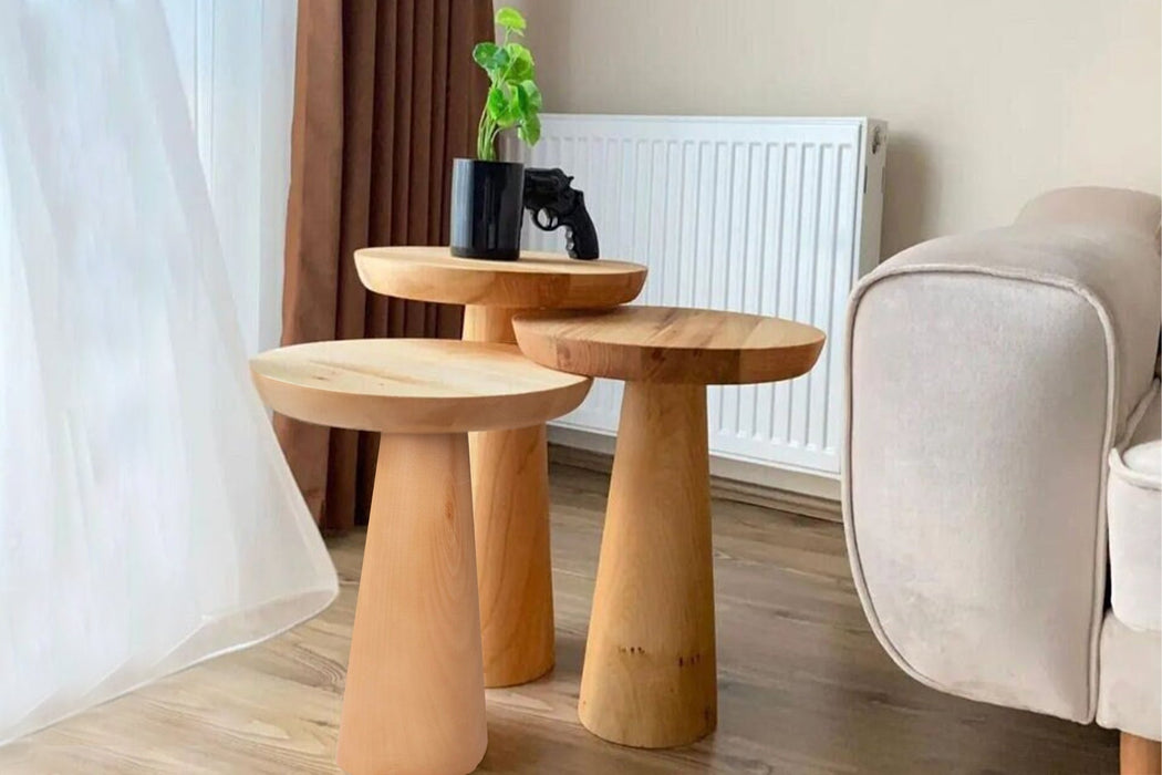 Mushroom Üçlü Zigon Sehpa