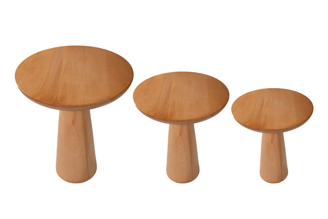 Mushroom Üçlü Zigon Sehpa
