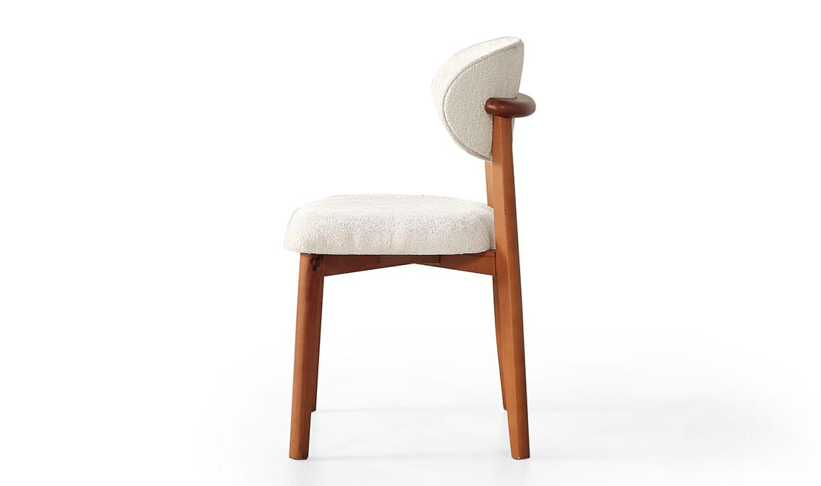 Narven Bohem Natural Ahşap Masa Sandalye Takımı 90x180