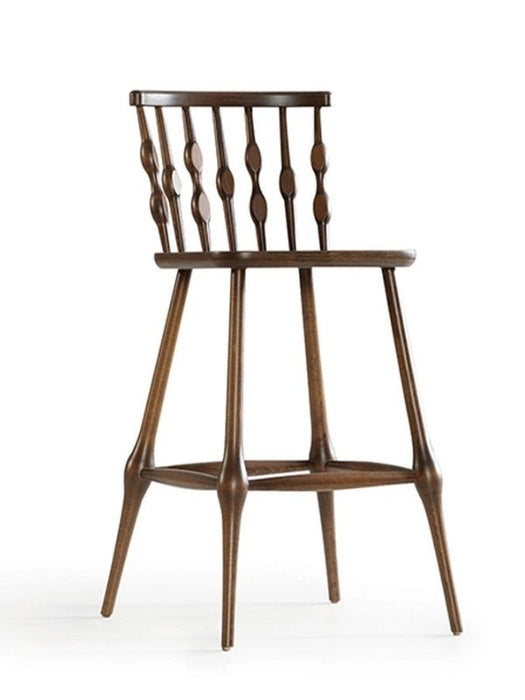 Natura Retro Ahşap Bar Sandalyesi