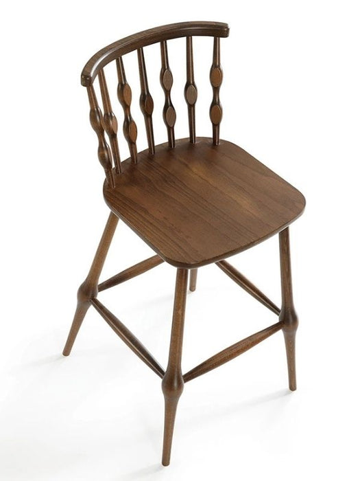 Natura Retro Ahşap Bar Sandalyesi