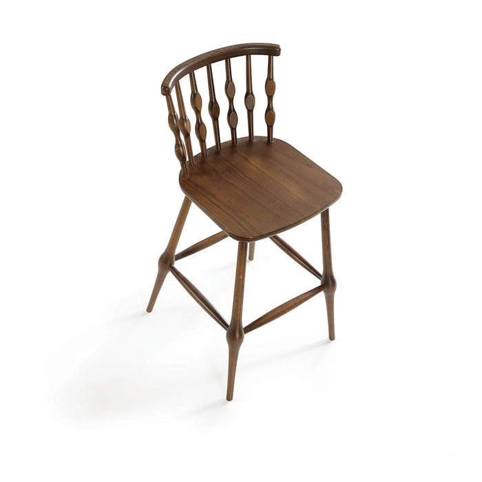 Natura Retro Ahşap Bar Sandalyesi