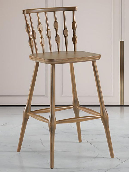Natura Retro Ahşap Bar Sandalyesi