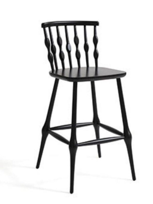 Natura Retro Ahşap Bar Sandalyesi