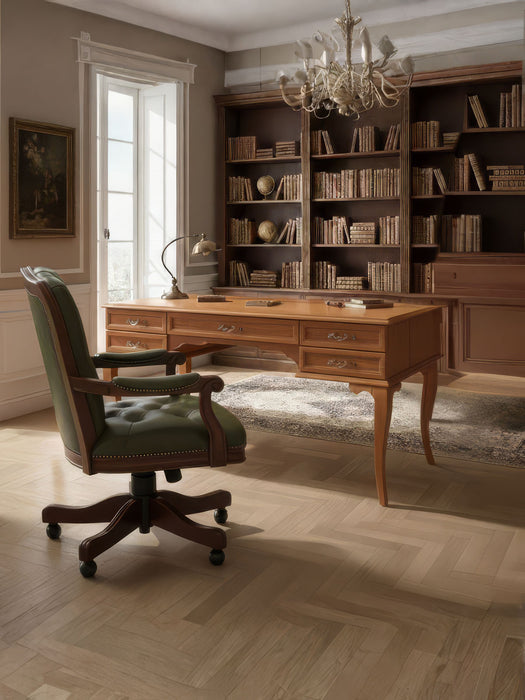 Winchester Rustik Still Çekmeceli Ahşap Çalışma Masası 75x160