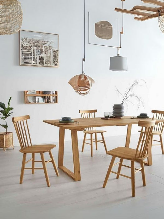 Nepal Ahşap Mutfak Masası 100x200