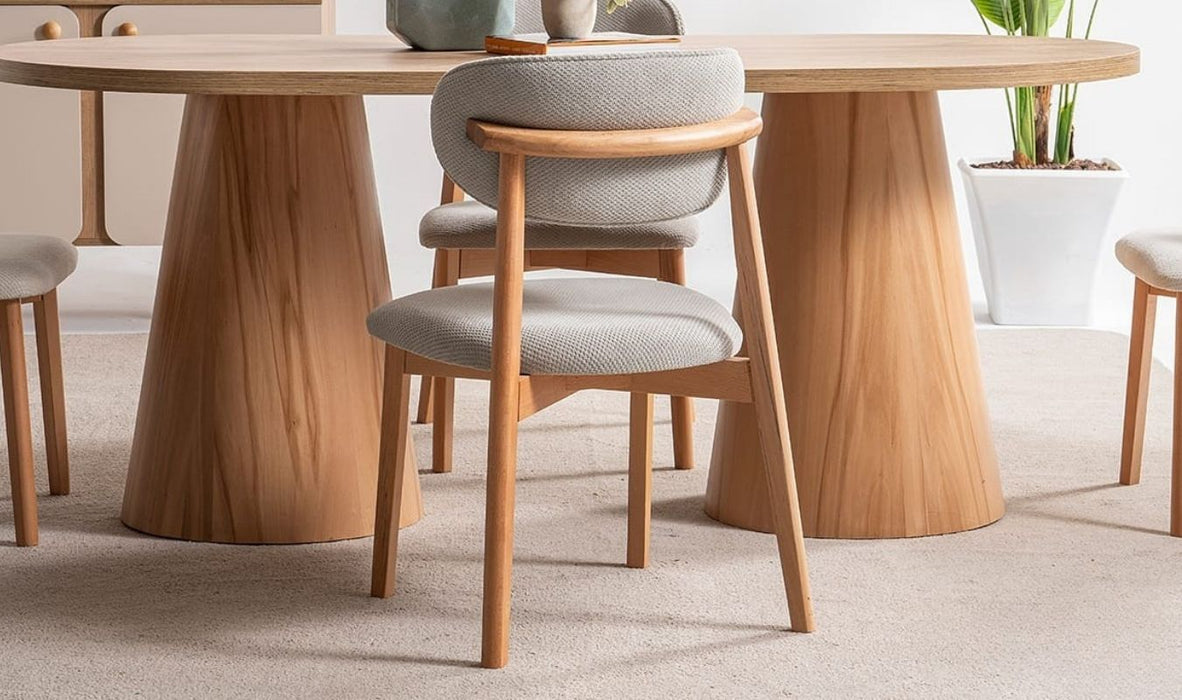 Nivara Bohem Ahşap Yemek Masası 90x170