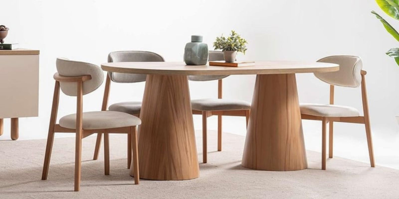 Nivara Bohem Ahşap Yemek Masası 90x180