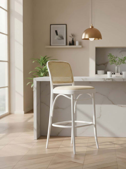 Norella Bistro Ahşap Bar Sandalyesi