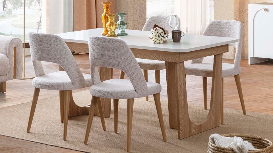 Norveç Natural İskandinav Ahşap Sandalye