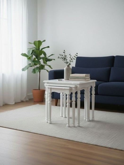 Capri 4'lü Ahşap Zigon Sehpa