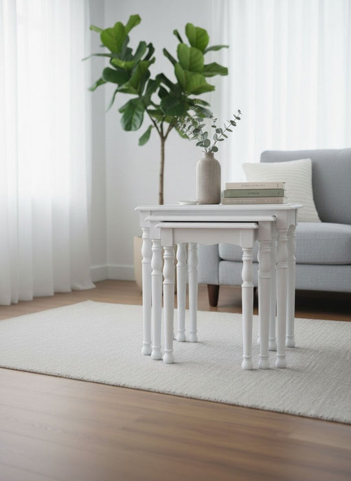 Capri 4'lü Ahşap Zigon Sehpa