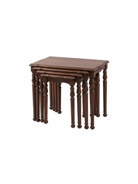 Capri 4'lü Ahşap Zigon Sehpa