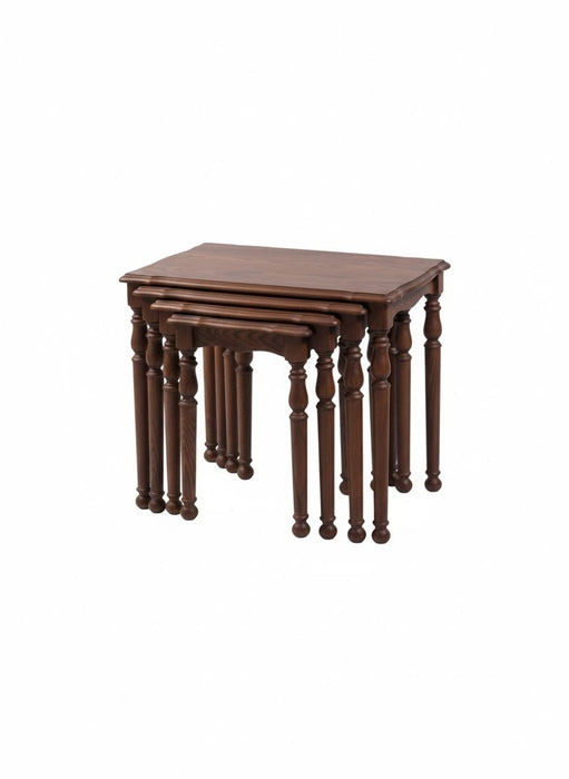 Capri 4'lü Ahşap Zigon Sehpa