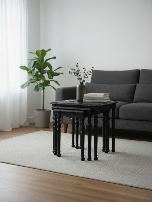 Capri 4'lü Ahşap Zigon Sehpa