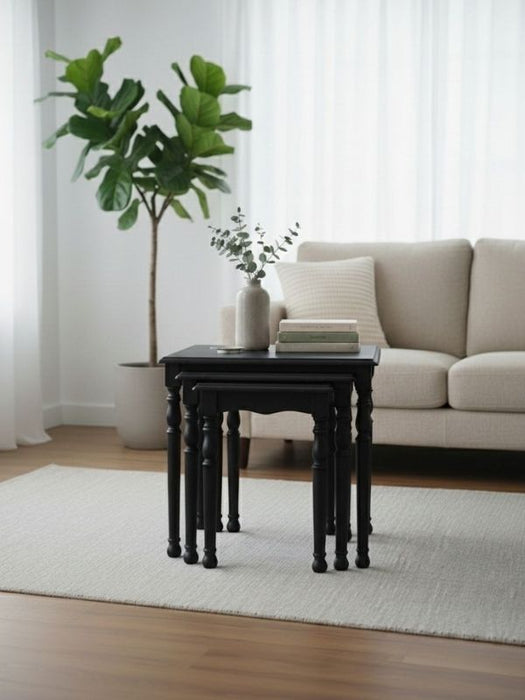 Capri 4'lü Ahşap Zigon Sehpa