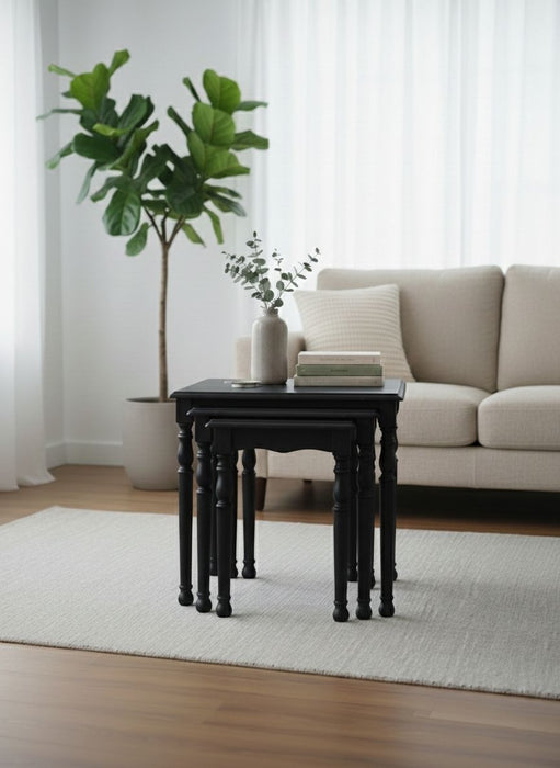 Capri 4'lü Ahşap Zigon Sehpa