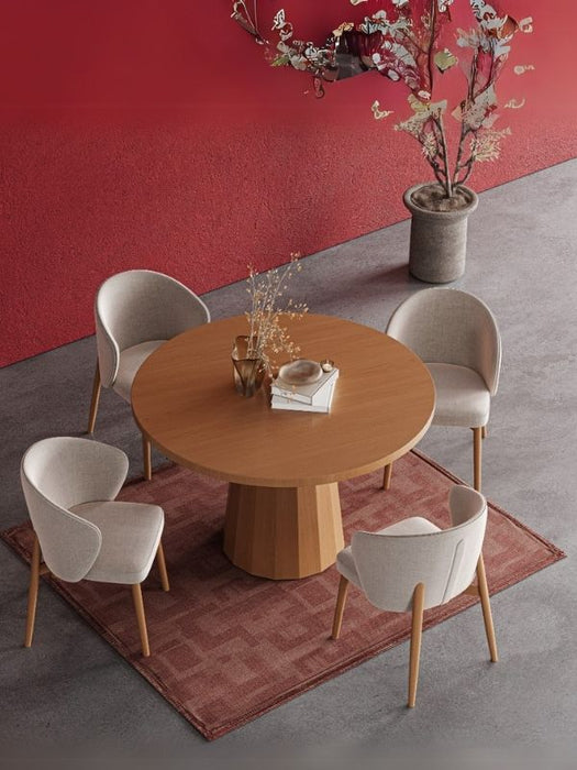 Odessa İskandinav Doğal Ahşap Mutfak Masası 100x100