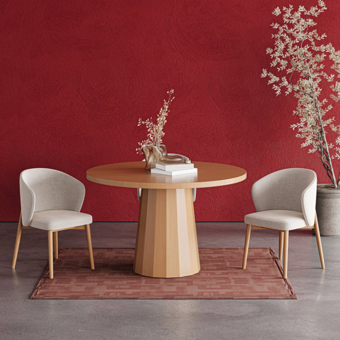 Odessa İskandinav Doğal Ahşap Mutfak Masası 100x100