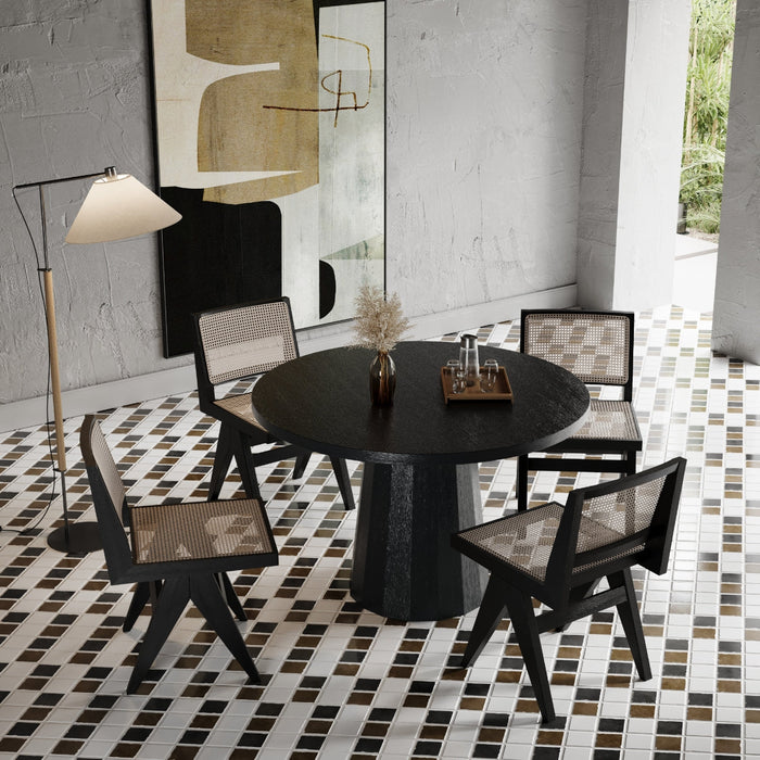 Odessa İskandinav Doğal Ahşap Mutfak Masası 110x110