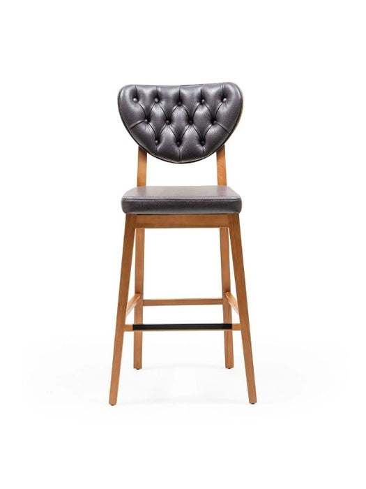 Olivya Ahşap Bar Sandalyesi