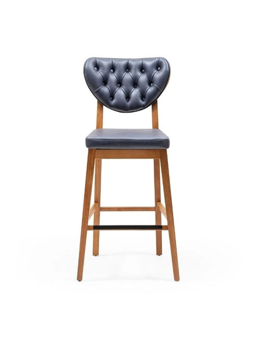 Olivya Ahşap Bar Sandalyesi