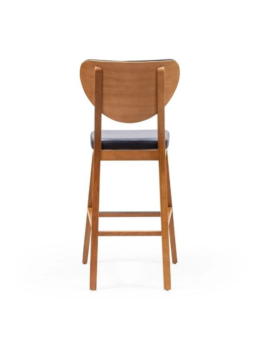 Olivya Ahşap Bar Sandalyesi