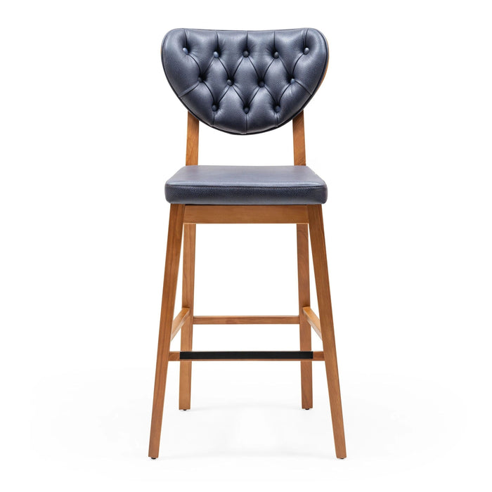 Olivya Ahşap Bar Sandalyesi