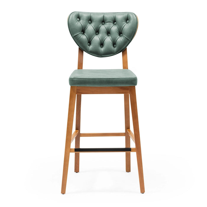 Olivya Ahşap Bar Sandalyesi