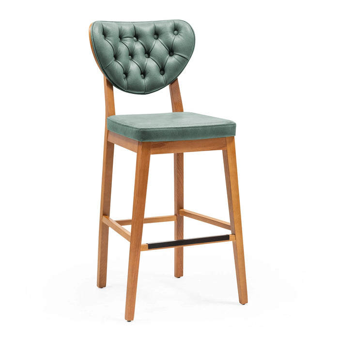 Olivya Ahşap Bar Sandalyesi