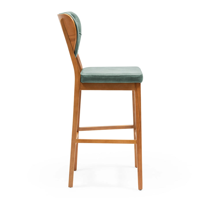 Olivya Ahşap Bar Sandalyesi